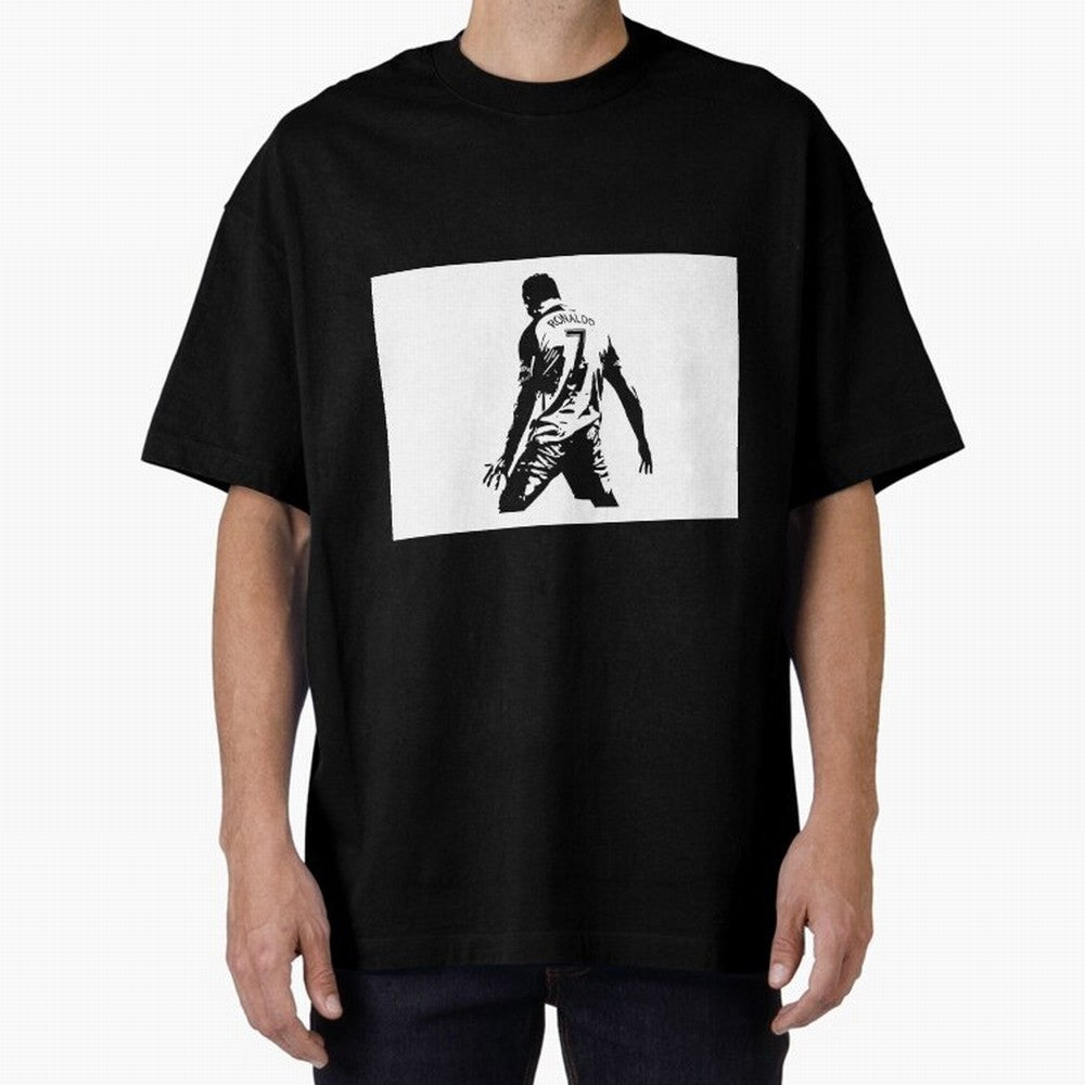 Cristiano Ronaldo Oversized T-Shirt Make Game Day About Match Day Hype around FIFA World Cup 2026 Group Stage, Haaland, Portugal, Spain and Germany, Supporter Pride, Iconic Celebrations, Legendary Names and Global Match Day Energy; Created for
