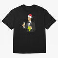 Cristiano Ronaldo enjoing Christmas Oversized T-Shirt Follow Global Football Passion for FIFA World Cup 2026, Celebrating Haaland and Mbappe, Netherlands, Retro Football Energy, Iconic Rivalries, Trophy Chase Drama and Stadium Atmosphere; Great for