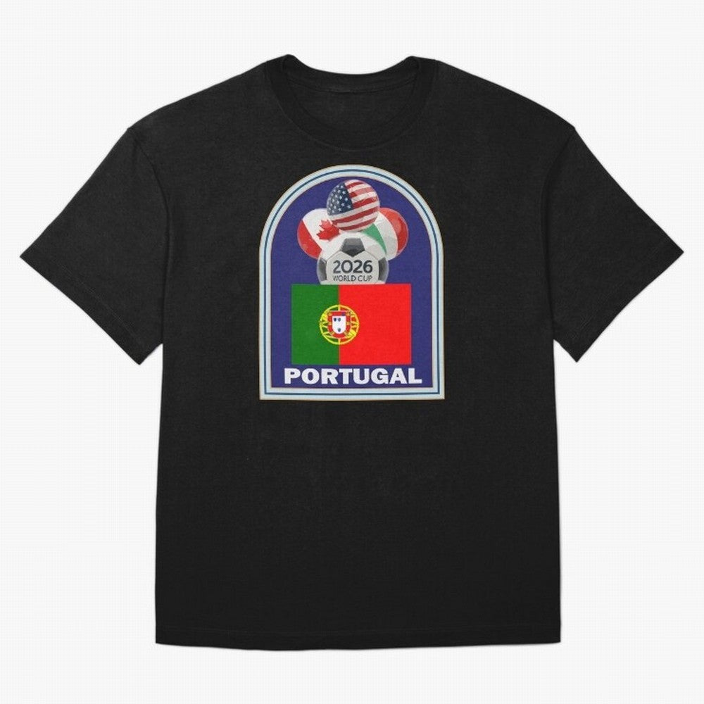 Portugal 2026 Soccer T-shirt Oversized T-Shirt Relive the Noise and Pride of FIFA World Cup 2026 USA Canada Mexico Spirit, Inspired by Argentina, Mbappe and Neymar, Football History, Final Match Energy, Crowd Noise and Once in a Lifetime Moments;