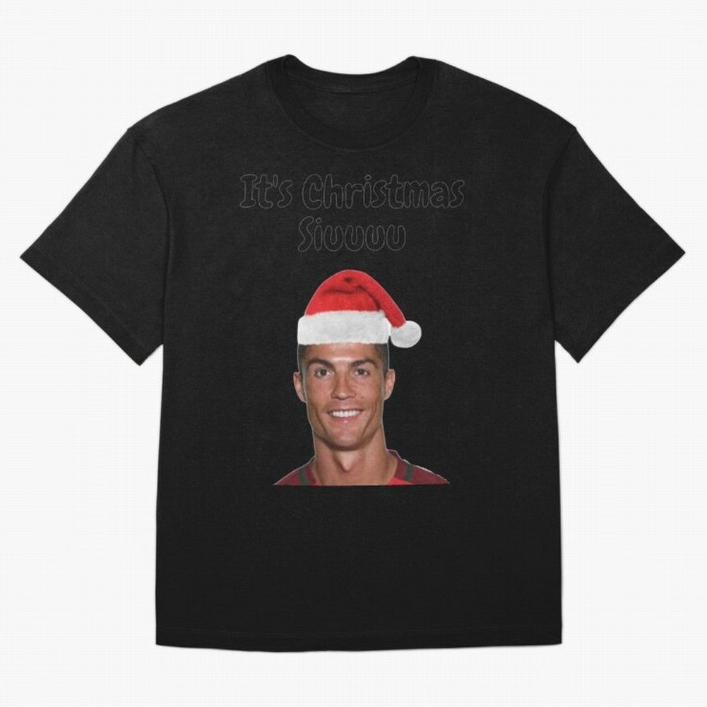 Cristiano Ronaldo Siuuu Funny Christmas Sweater Oversized T-Shirt Bring Global Tournament Vibes to Match Day Hype around FIFA World Cup 2026, CR7 and Messi, Brazil, Match Day Excitement, Supporter Culture, Golden Goals and Global Football Passion;