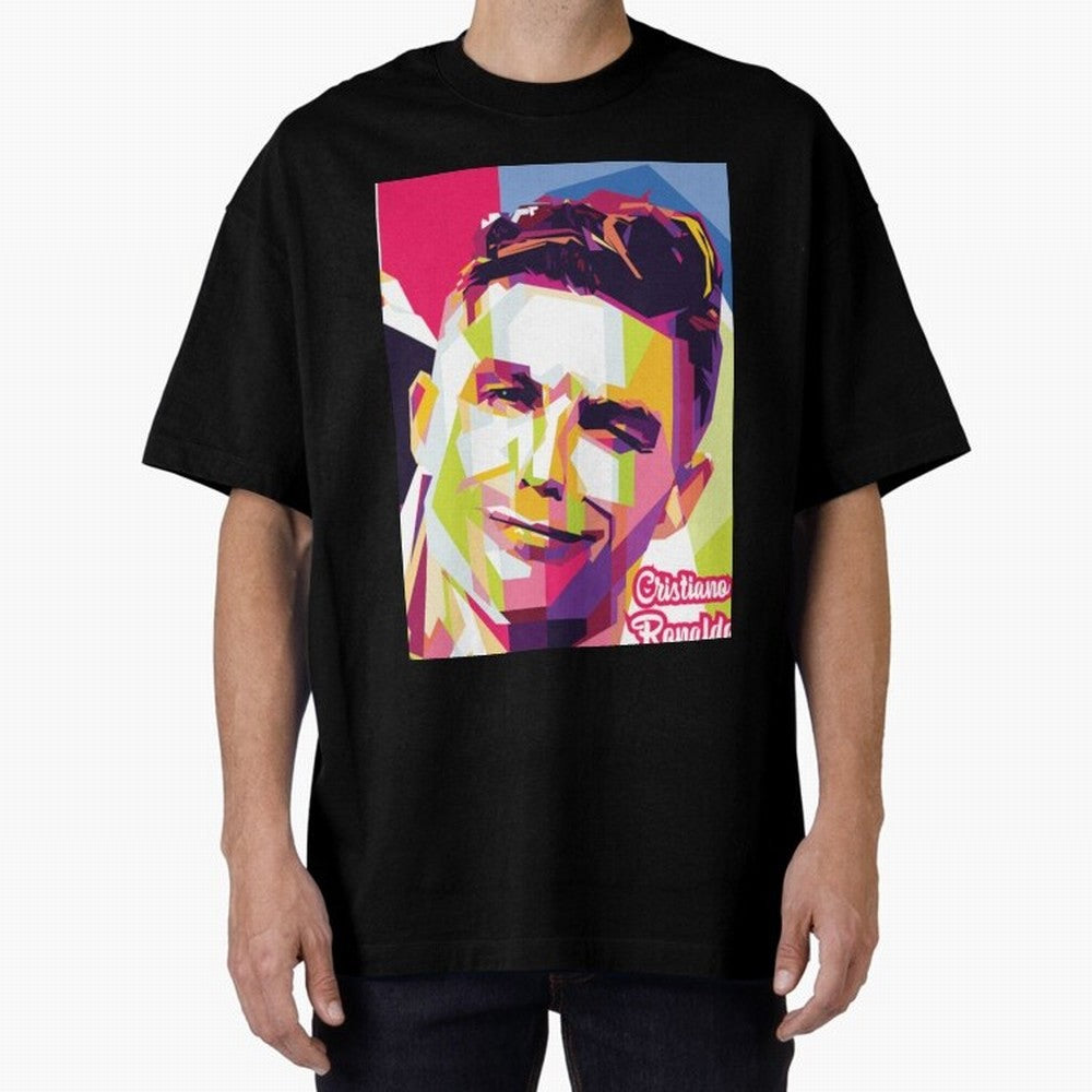 Cristiano Ronaldo Cristiano Ronaldo Oversized T-Shirt Celebrate Soccer Greatness during Match Day Hype around FIFA World Cup 2026 Group Stage, Neymar, Haaland and Cristiano Ronaldo, Portugal, Spain and Germany, Match Day Excitement, Supporter