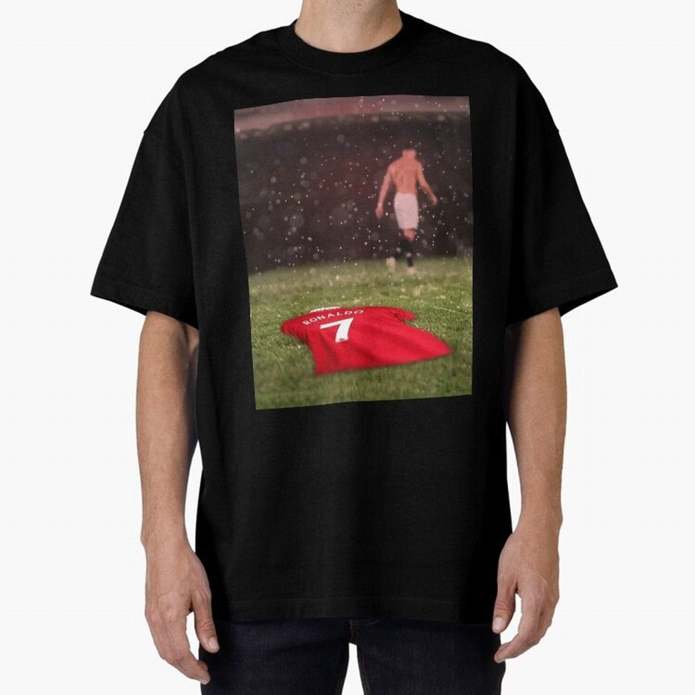 Cristiano Ronaldo Oversized T-Shirt Bring Trophy Dreams to the FIFA World Cup 2026 Group Stage Journey through Mbappe Highlights, Spain Pride, Stadium Chants, National Pride, Trophy Dreams and Unforgettable Football Memories; Made for Collectors