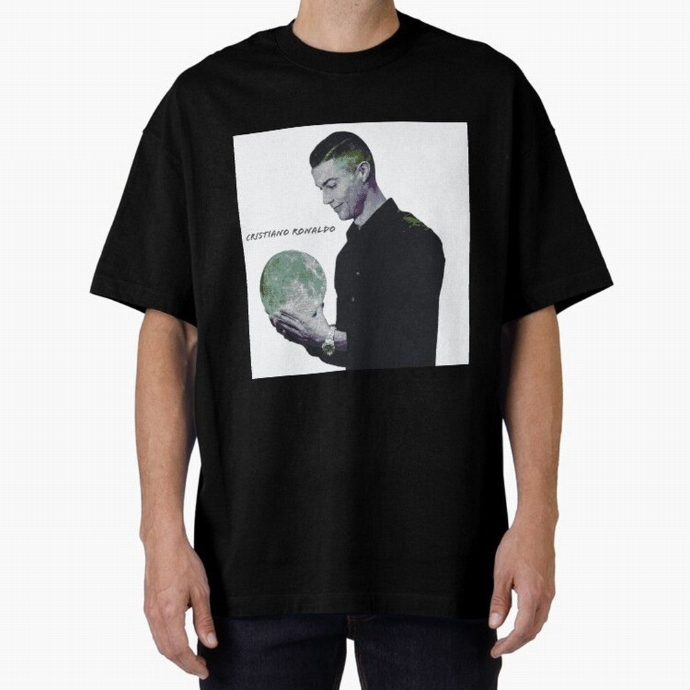 Cristiano Ronaldo art illustration. Cristiano Ronaldo sketch art Oversized T-Shirt Honor the Football Icons of Match Day Hype around FIFA World Cup 2026 Group Stage, Mbappe and Neymar, Brazil, Portugal and Argentina, Goal Celebration Energy,