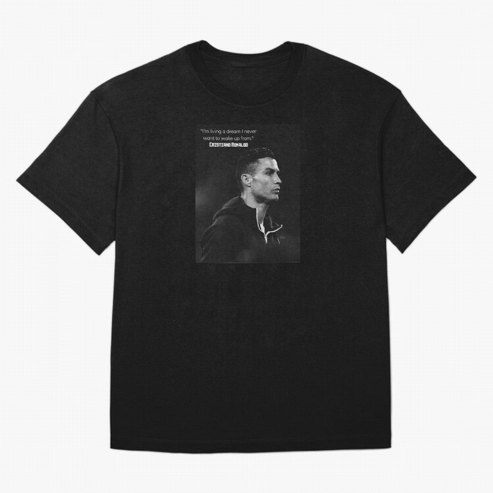Cristiano Ronaldo motivational quote Oversized T-Shirt Honor Champions and Dreams in FIFA World Cup 2026 USA Canada Mexico Capturing Cristiano Ronaldo, Brazil Energy, Classic Soccer Heritage, Championship Pressure, Fan Loyalty and International