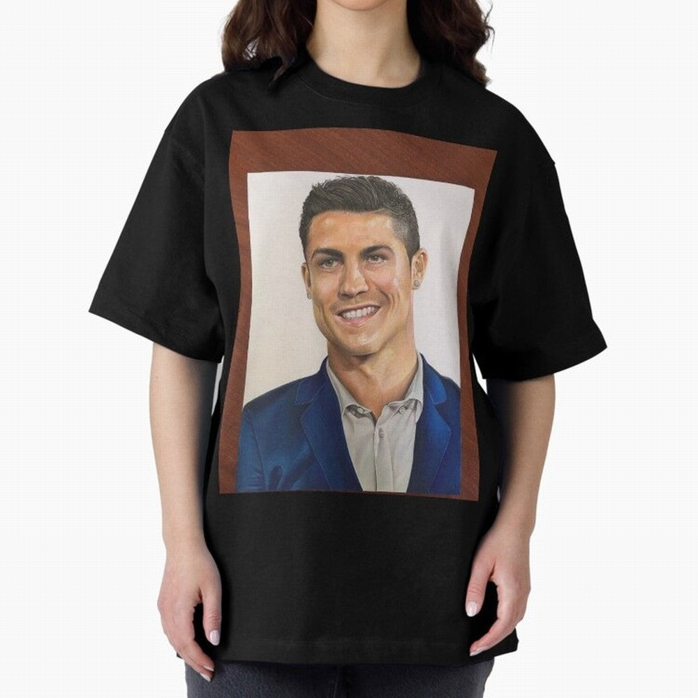 cristiano ronaldo Oversized T-Shirt Celebrate Football Dreams Across FIFA World Cup 2026 Group Stage for Fans of CR7 and Messi and England and Germany, Bringing Global Supporter Spirit, Legendary Goals, National Colors and Tournament Celebration;