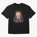 Cristiano Ronaldo digital art Oversized T-Shirt Carry the Dream of FIFA World Cup 2026 Group Stage Spirit, Inspired by France and Portugal, Cristiano Ronaldo, Game Day Rituals, Football Legends, Country Pride and the Road to the Final; Ideal for