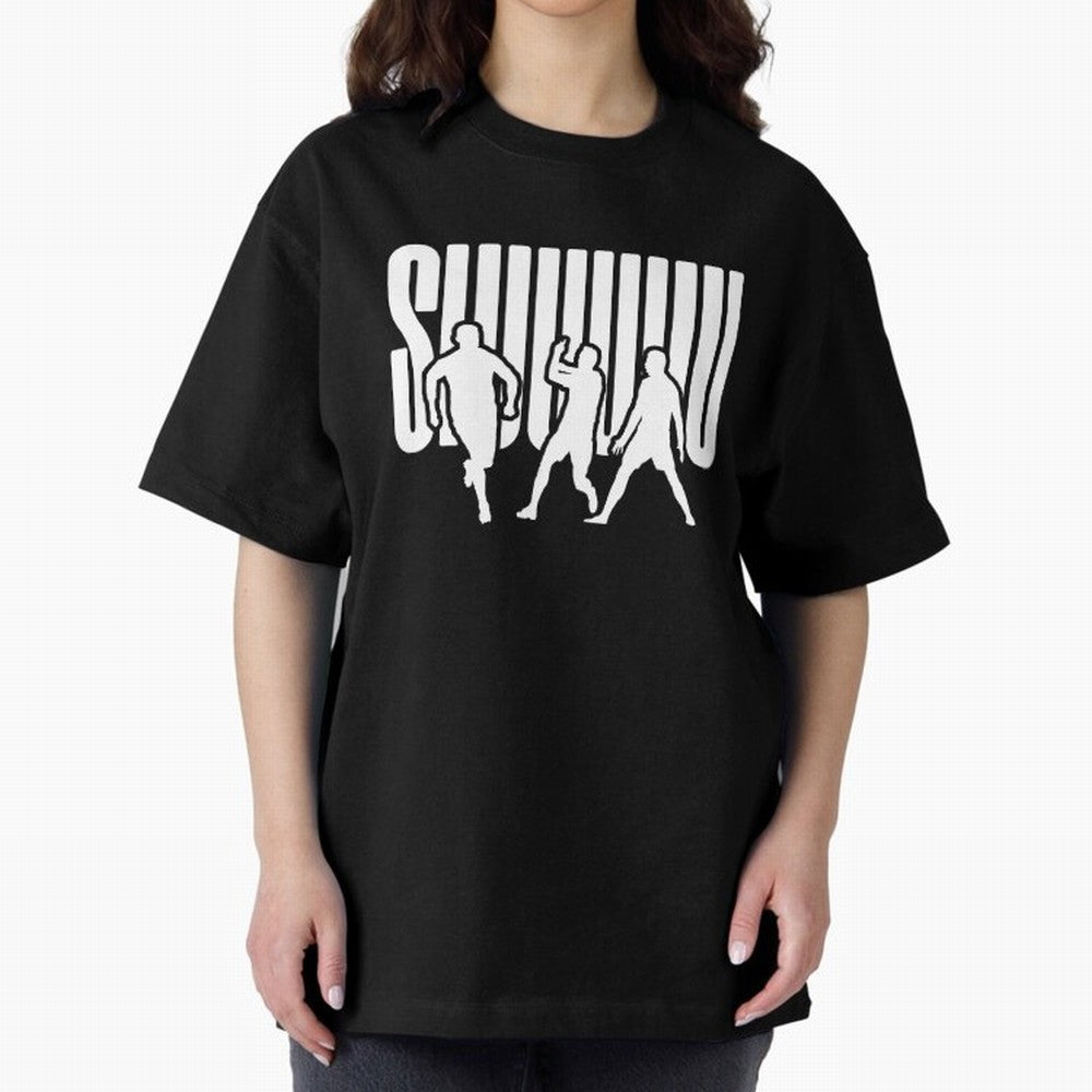 Siuuu Cristiano ronaldo suiii Oversized T-Shirt Celebrate Golden Goal Energy in FIFA World Cup 2026 USA Canada Mexico for Fans of Messi and Cristiano Ronaldo and England, France and Netherlands, Bringing Retro Football Energy, Iconic Rivalries,