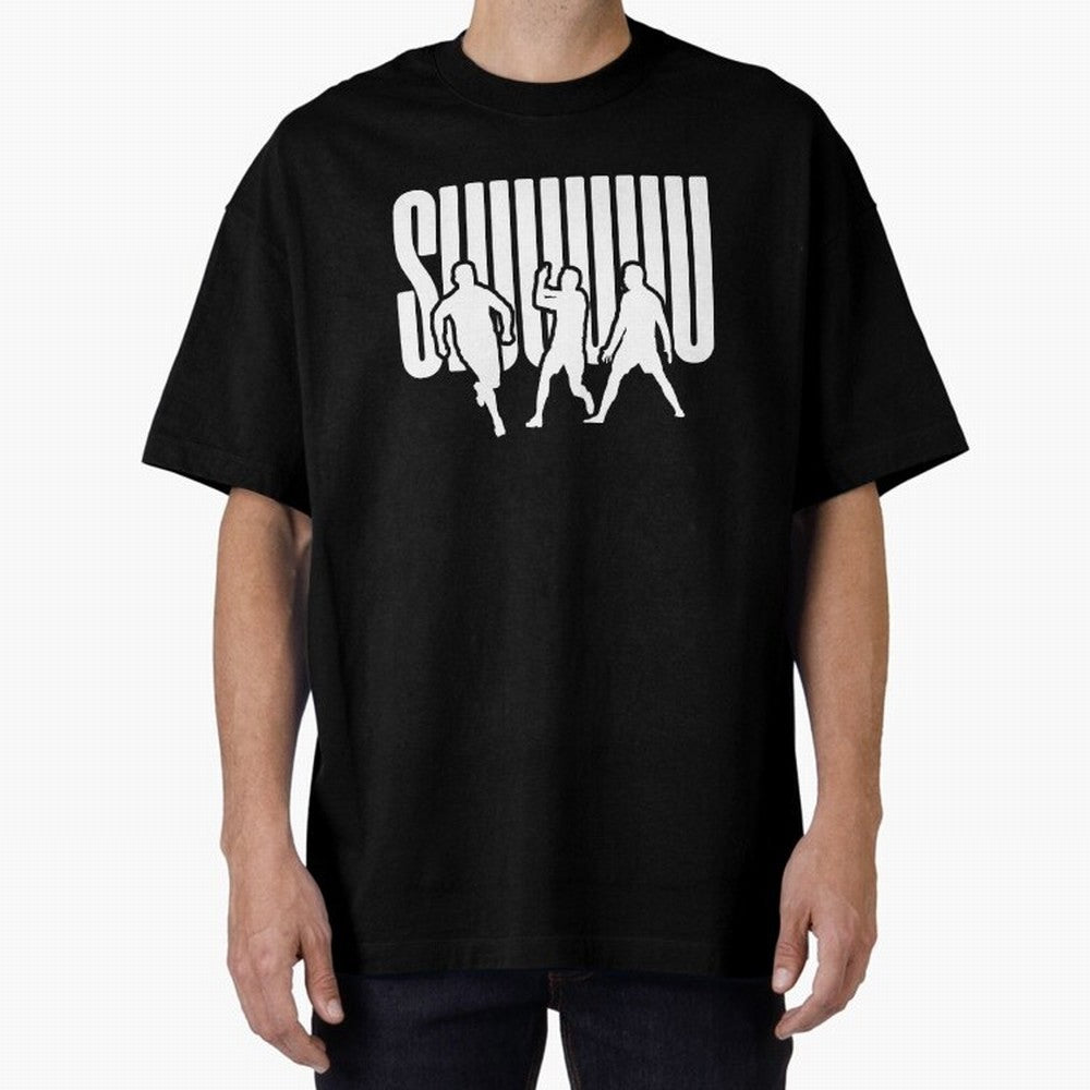 Siuuu Cristiano ronaldo suiii Oversized T-Shirt Celebrate Golden Goal Energy in FIFA World Cup 2026 USA Canada Mexico for Fans of Messi and Cristiano Ronaldo and England, France and Netherlands, Bringing Retro Football Energy, Iconic Rivalries,