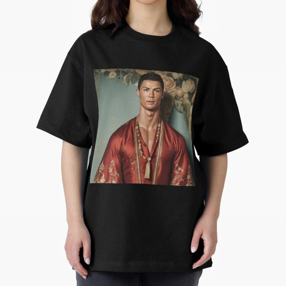 Cristiano Ronaldo Oversized T-Shirt Join the Global Buzz around FIFA World Cup 2026 Group Stage for Fans of Mbappe and Neymar and France, Bringing Classic Soccer Heritage, Championship Pressure, Fan Loyalty and International Pride; Great for