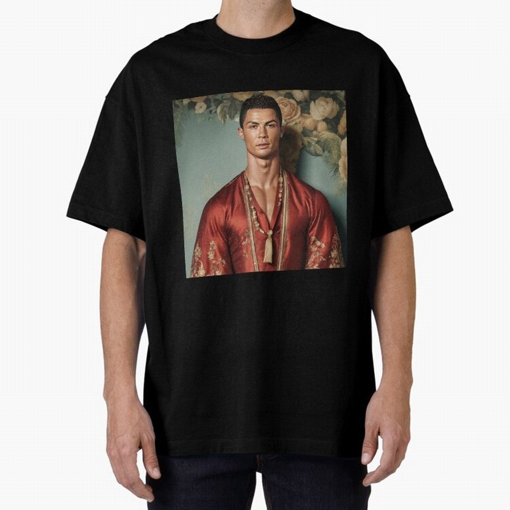 Cristiano Ronaldo Oversized T-Shirt Join the Global Buzz around FIFA World Cup 2026 Group Stage for Fans of Mbappe and Neymar and France, Bringing Classic Soccer Heritage, Championship Pressure, Fan Loyalty and International Pride; Great for