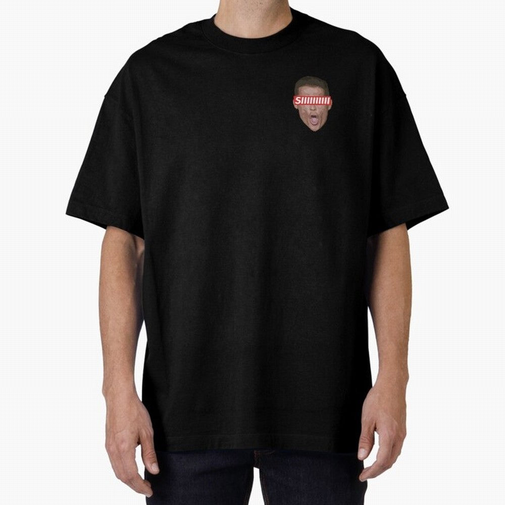 SIIII - Cristiano Ronaldo - Floating Head Oversized T-Shirt Celebrate Football Heritage in FIFA World Cup 2026 for Fans of Messi, Neymar and Mbappe and Portugal, Spain and Germany, Bringing Stadium Chants, National Pride, Trophy Dreams and