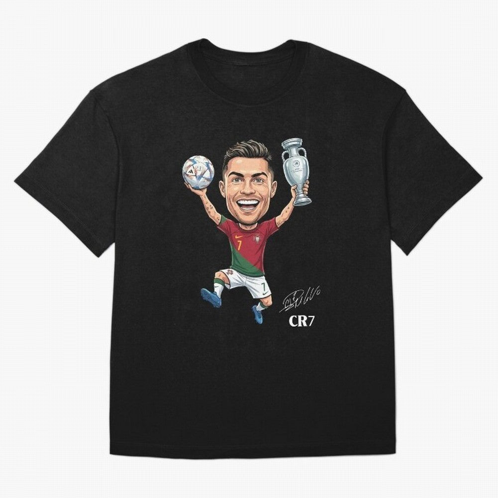 Cristiano Ronaldo Campion Oversized T-Shirt Bring Retro Soccer Energy to FIFA World Cup 2026 Group Stage Filled with Cristiano Ronaldo, Haaland and CR7, England, France and Netherlands Energy, Football Festival Excitement, Trophy Ambitions, Country