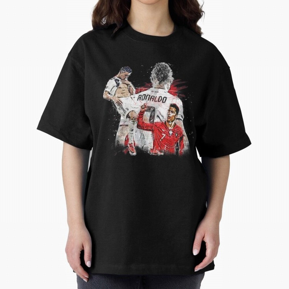 Cristiano Ronaldo Cristiano Ronaldo Oversized T-Shirt Make Memories around FIFA World Cup 2026 Group Stage Inspired by Neymar, Haaland and Cristiano Ronaldo, England, France and Netherlands Energy, Supporter Pride, Iconic Celebrations, Legendary