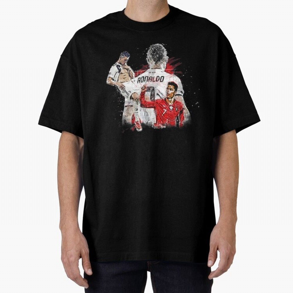 Cristiano Ronaldo Cristiano Ronaldo Oversized T-Shirt Make Memories around FIFA World Cup 2026 Group Stage Inspired by Neymar, Haaland and Cristiano Ronaldo, England, France and Netherlands Energy, Supporter Pride, Iconic Celebrations, Legendary