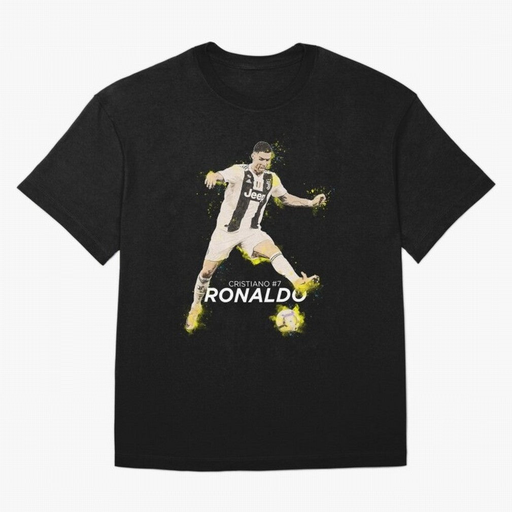 Cristiano Ronaldo Cristiano Ronaldo Oversized T-Shirt Make Memories around Match Day Hype around FIFA World Cup 2026 Group Stage, Messi, France, Vintage Soccer Flavor, Modern Football Stars, National Flags and Final Night Emotion; Built for