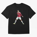 Ronaldo in Flight Oversized T-Shirt Celebrate Golden Goal Energy in Global Football Passion for FIFA World Cup 2026 Group Stage, Filled with Messi and Cristiano Ronaldo, Argentina, France and Brazil, Tournament Hype, Historic Matchups, Family
