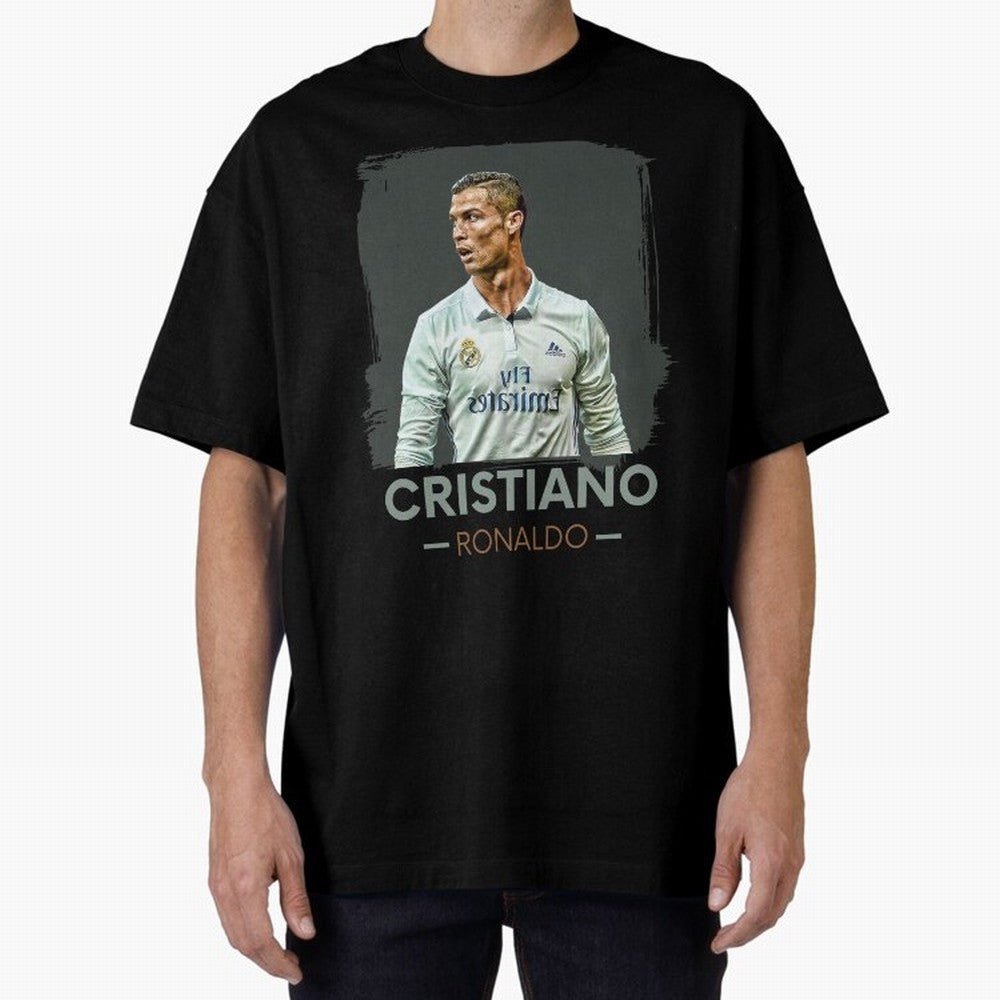 Cristiano Ronaldo Best Seller Oversized T-Shirt Join Supporters Worldwide for the FIFA World Cup 2026 Journey through Haaland and Mbappe Highlights, Brazil, Portugal and Argentina Pride, Football Festival Excitement, Trophy Ambitions, Country