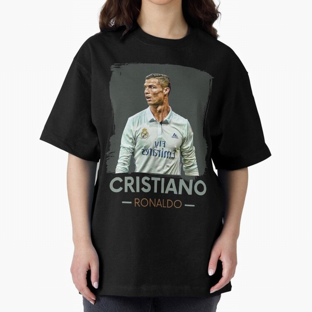 Cristiano Ronaldo Best Seller Oversized T-Shirt Join Supporters Worldwide for the FIFA World Cup 2026 Journey through Haaland and Mbappe Highlights, Brazil, Portugal and Argentina Pride, Football Festival Excitement, Trophy Ambitions, Country