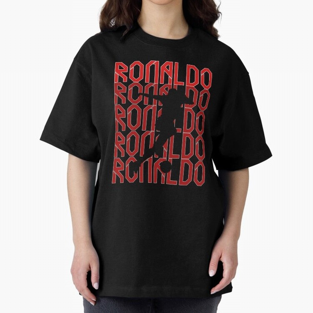 Cristiano Ronaldo Oversized T-Shirt Showcase the FIFA World Cup 2026 Group Stage Journey through Neymar, Haaland and Cristiano Ronaldo Highlights, Spain and Netherlands Pride, Champion Mindset, Group Stage Buzz, Knockout Tension and Passionate Fan