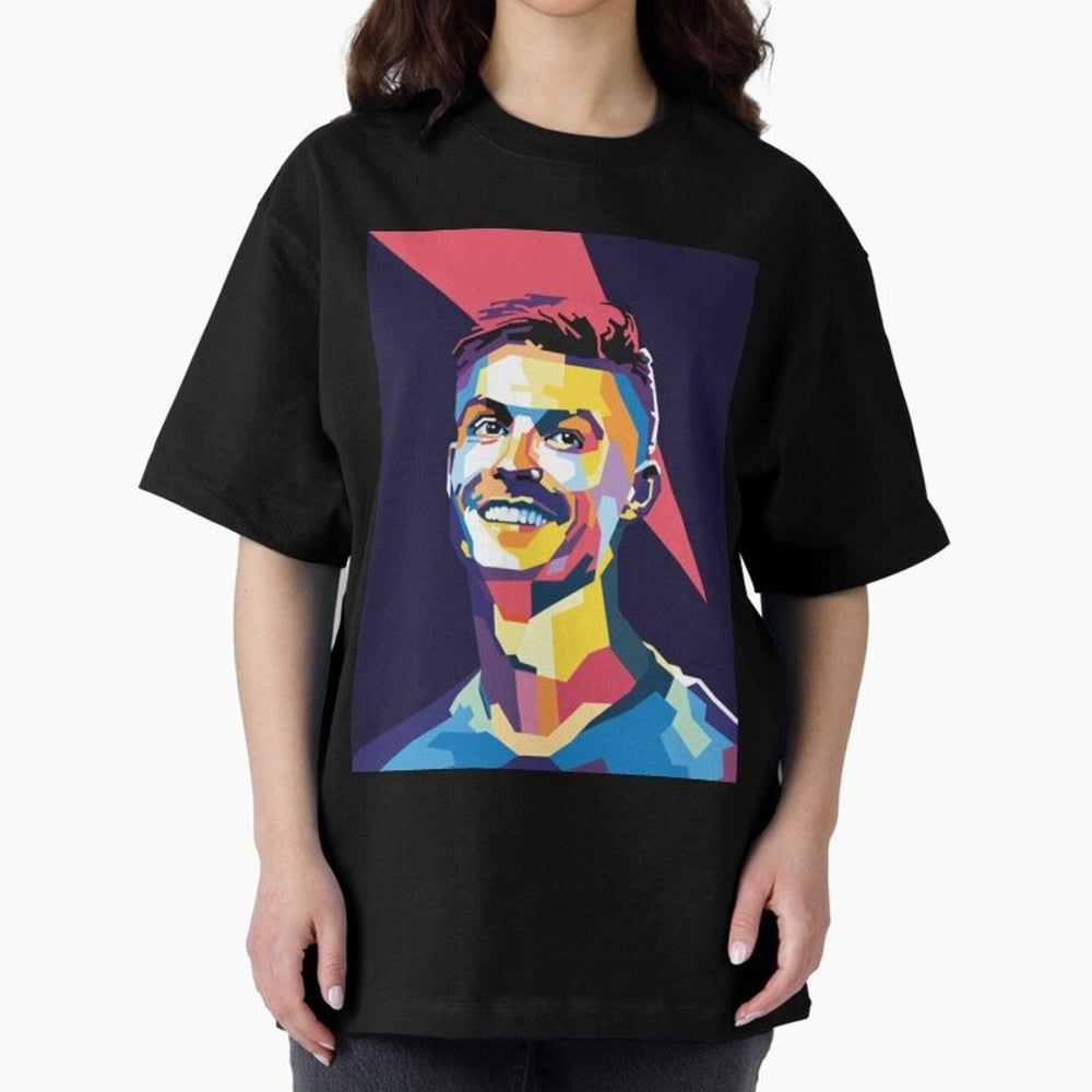 Cristiano Ronaldo Cristiano Ronaldo Oversized T-Shirt Bring Bold Fan Energy to FIFA World Cup 2026 Capturing CR7, Netherlands Energy, Football History, Final Match Energy, Crowd Noise and Once in a Lifetime Moments; Ideal for Passionate Fans Who