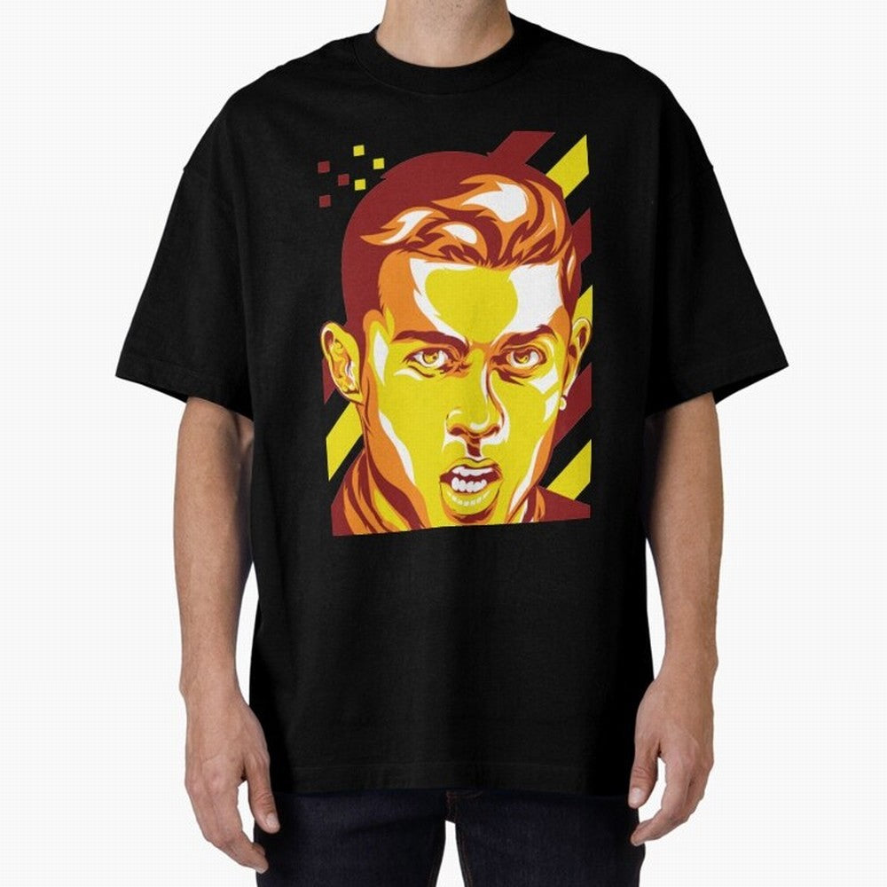 Cristiano Ronaldo Cristiano Ronaldo Oversized T-Shirt Spotlight Match Day Hype around FIFA World Cup 2026 Group Stage, Haaland and Mbappe, Spain, Stadium Memories, Football Loyalty, International Chants and Championship Tradition; Perfect for Fans,