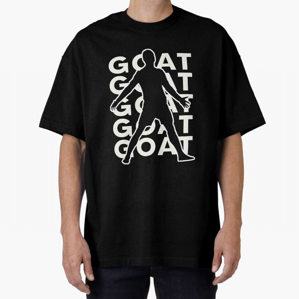 Cristiano Ronaldo the goat CR7 Oversized T-Shirt Create Match Day Hype around FIFA World Cup 2026, Messi, CR7 and Mbappe, Argentina and Brazil, Stadium Chants, National Pride, Trophy Dreams and Unforgettable Football Memories; Created for Match Day