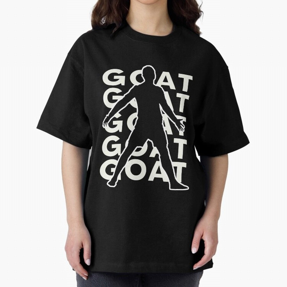 Cristiano Ronaldo the goat CR7 Oversized T-Shirt Create Match Day Hype around FIFA World Cup 2026, Messi, CR7 and Mbappe, Argentina and Brazil, Stadium Chants, National Pride, Trophy Dreams and Unforgettable Football Memories; Created for Match Day