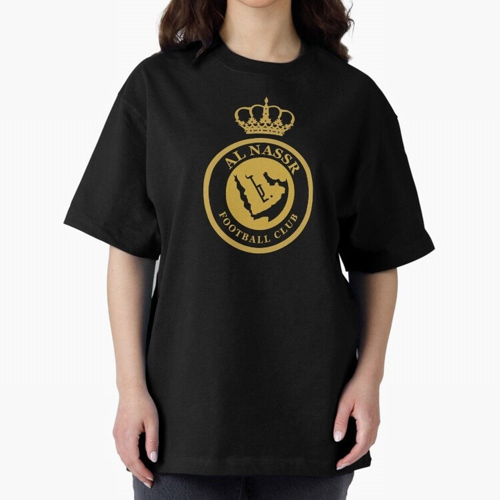 Al-Nassr Football Club - Oversized T-Shirt Relive FIFA World Cup 2026 USA Canada Mexico Driven by CR7, Germany Energy, Goal Celebration Energy, Supporter Heritage, Football Icons and Worldwide Tournament Joy; Perfect for Supporters Who Want Bold