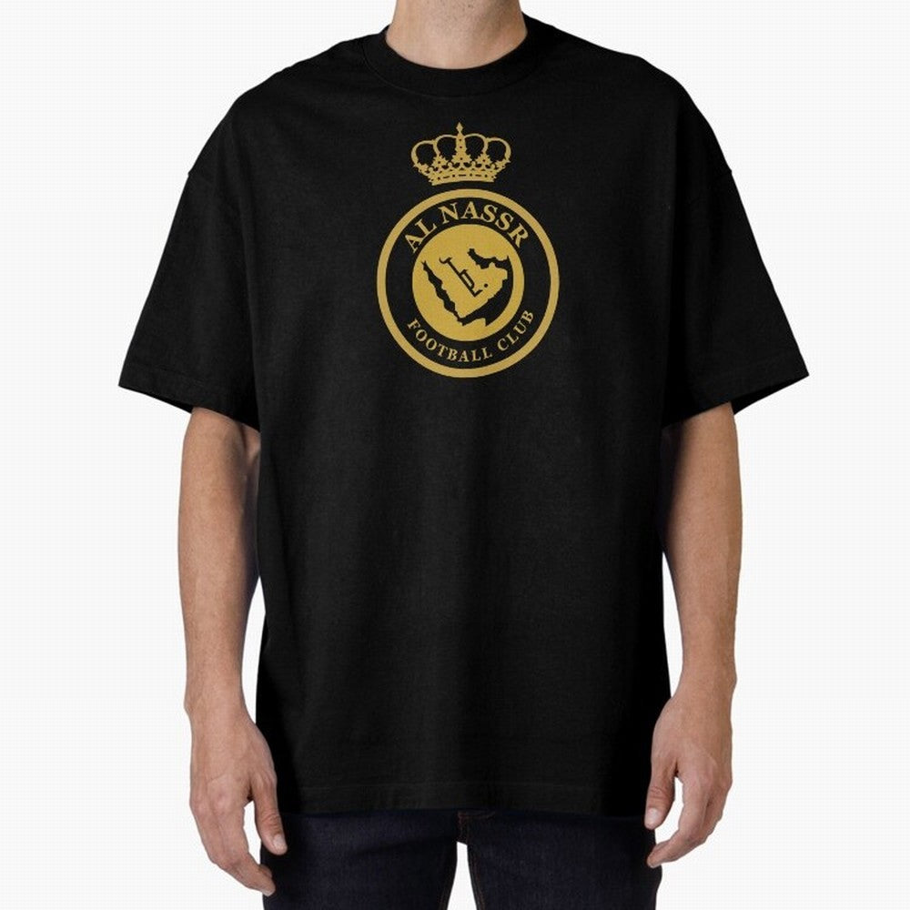 Al-Nassr Football Club - Oversized T-Shirt Relive FIFA World Cup 2026 USA Canada Mexico Driven by CR7, Germany Energy, Goal Celebration Energy, Supporter Heritage, Football Icons and Worldwide Tournament Joy; Perfect for Supporters Who Want Bold