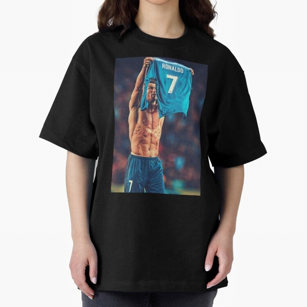 Cristiano Ronaldo Siu Goat,Ronaldo Gifts, Ronaldo Best Selling , Ronaldo Top Items Oversized T-Shirt Bring Champion Energy into Match Day Hype around FIFA World Cup 2026, Messi and Cristiano Ronaldo, France, Fan Favorite Moments, National Team