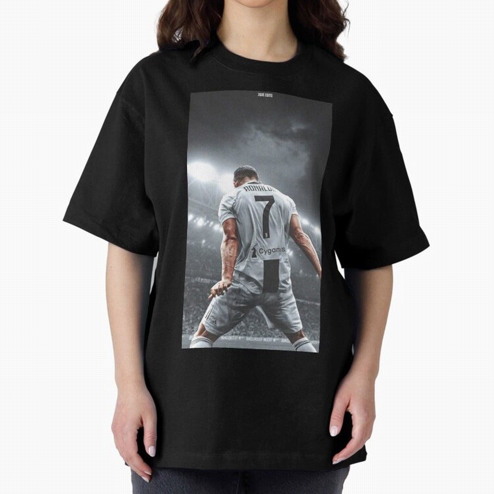 Cristiano Ronaldo Fantastic Oversized T-Shirt Follow FIFA World Cup 2026 Group Stage Spirit, Driven by Argentina, France and Brazil, Mbappe and Neymar, Champion Mindset, Group Stage Buzz, Knockout Tension and Passionate Fan Culture; Created for