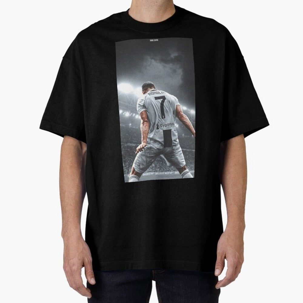 Cristiano Ronaldo Fantastic Oversized T-Shirt Follow FIFA World Cup 2026 Group Stage Spirit, Driven by Argentina, France and Brazil, Mbappe and Neymar, Champion Mindset, Group Stage Buzz, Knockout Tension and Passionate Fan Culture; Created for