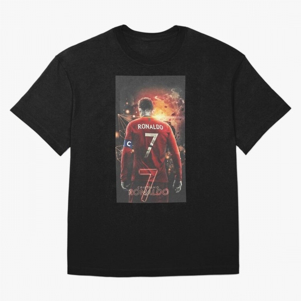 At Back Oversized T-Shirt Treasure Match Day Hype around FIFA World Cup 2026, CR7, Spain, Classic Soccer Heritage, Championship Pressure, Fan Loyalty and International Pride; Made for Die Hard Supporters, Soccer Lovers, Game Day Photos and