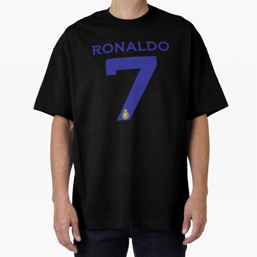 Ronaldo 7 Al-Nassr Football Club - Oversized T-Shirt Wear the Spirit of FIFA World Cup 2026 Capturing Neymar, Haaland and Cristiano Ronaldo, Portugal, Spain and Germany Energy, Vintage Soccer Flavor, Modern Football Stars, National Flags and Final