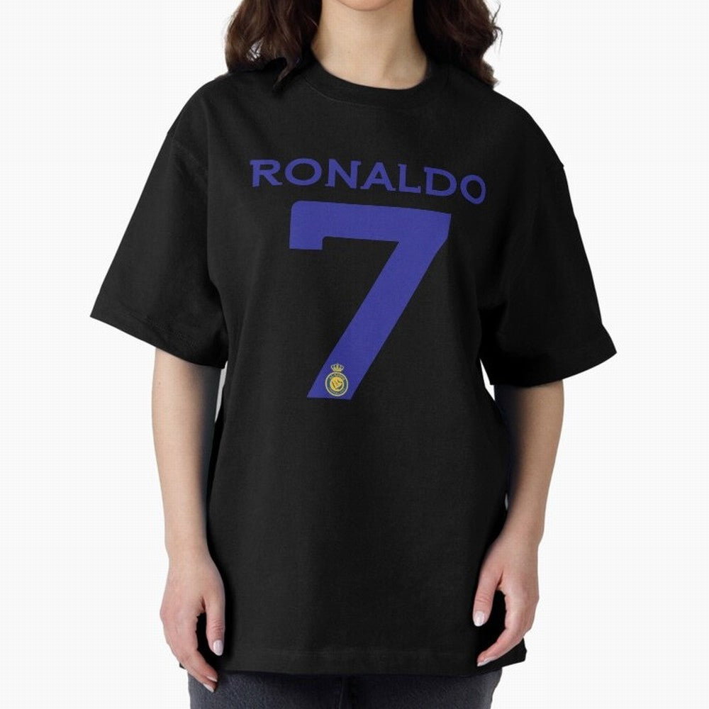 Ronaldo 7 Al-Nassr Football Club - Oversized T-Shirt Showcase FIFA World Cup 2026 USA Canada Mexico Spirit, Connected to England, Mbappe and Neymar, Stadium Memories, Football Loyalty, International Chants and Championship Tradition; Ideal for Fans