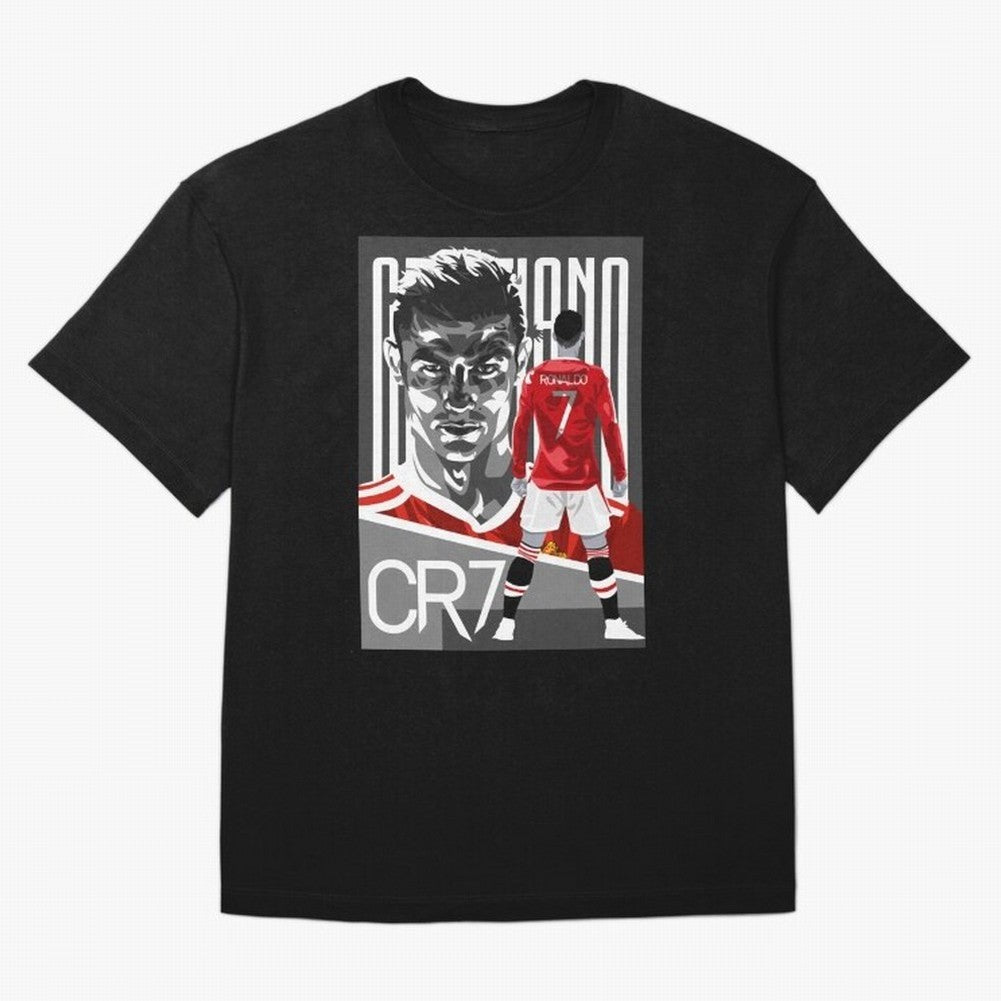 Cristiano Ronaldo in Red Oversized T-Shirt Represent the Passion of FIFA World Cup 2026 Centered on Cristiano Ronaldo, England and Germany Energy, Champion Mindset, Group Stage Buzz, Knockout Tension and Passionate Fan Culture; Made for Die Hard