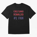 Cristiano Ronaldo - #1 Fan Oversized T-Shirt Relive Legendary Nights from FIFA World Cup 2026 Featuring Haaland and Mbappe, Portugal Energy, Vintage Soccer Flavor, Modern Football Stars, National Flags and Final Night Emotion; Ideal for Fans Who
