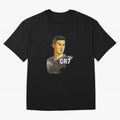 Cristiano Ronaldo digital art Oversized T-Shirt Feel the Roar of FIFA World Cup 2026 Group Stage for Fans of Neymar, Haaland and Cristiano Ronaldo and Argentina, France and Brazil, Bringing Match Day Excitement, Supporter Culture, Golden Goals and
