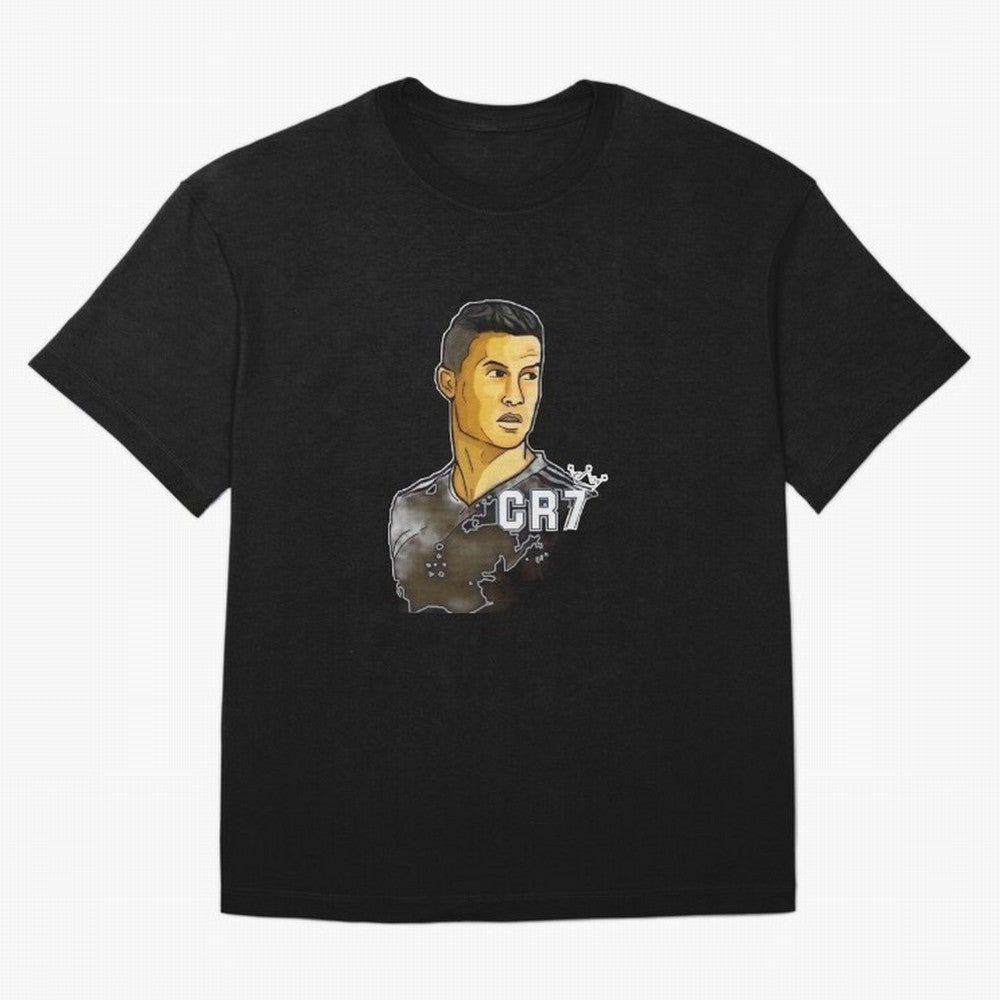 Cristiano Ronaldo digital art Oversized T-Shirt Feel the Roar of FIFA World Cup 2026 Group Stage for Fans of Neymar, Haaland and Cristiano Ronaldo and Argentina, France and Brazil, Bringing Match Day Excitement, Supporter Culture, Golden Goals and