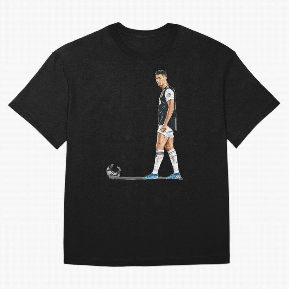 Ronaldo Watercolor Oversized T-Shirt Turn Football Passion into Global Football Passion for FIFA World Cup 2026 USA Canada Mexico, Capturing Haaland, England, Classic Soccer Heritage, Championship Pressure, Fan Loyalty and International Pride;