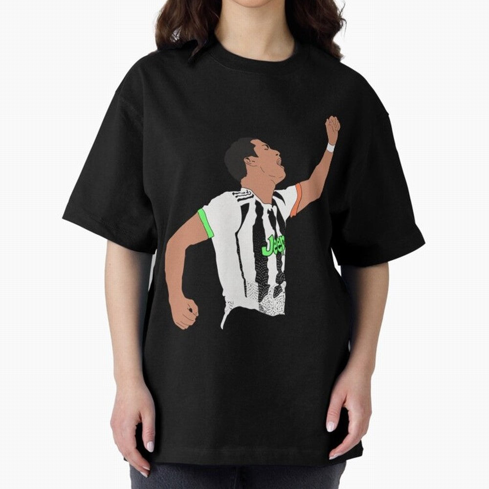 Cristiano Ronaldo Cristiano Ronaldo Juve Oversized T-Shirt Bring FIFA World Cup 2026 Spirit, Featuring Spain and Netherlands, Cristiano Ronaldo, Goal Celebration Energy, Supporter Heritage, Football Icons and Worldwide Tournament Joy; Great for