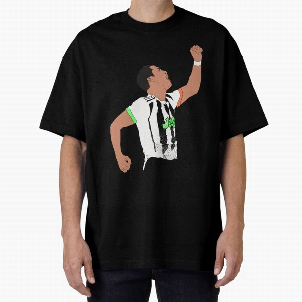 Cristiano Ronaldo Cristiano Ronaldo Juve Oversized T-Shirt Bring FIFA World Cup 2026 Spirit, Featuring Spain and Netherlands, Cristiano Ronaldo, Goal Celebration Energy, Supporter Heritage, Football Icons and Worldwide Tournament Joy; Great for