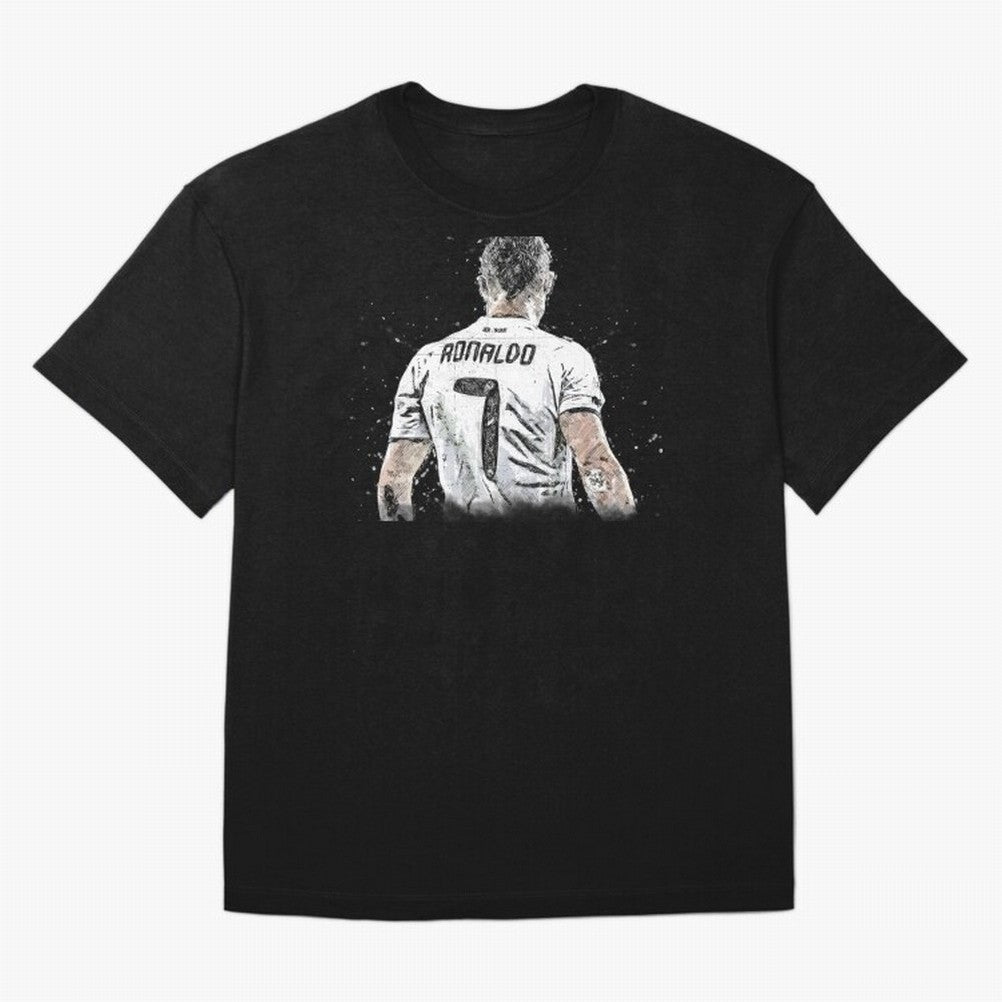 Cristiano Ronaldo Cristiano ronaldo back Oversized T-Shirt Wear the Spirit of Global Football Passion for FIFA World Cup 2026 Group Stage, Highlighting Messi, Neymar and Mbappe, England, France and Netherlands, Fan Favorite Moments, National Team