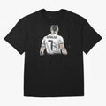 Cristiano Ronaldo Cristiano ronaldo back Oversized T-Shirt Wear the Spirit of Global Football Passion for FIFA World Cup 2026 Group Stage, Highlighting Messi, Neymar and Mbappe, England, France and Netherlands, Fan Favorite Moments, National Team