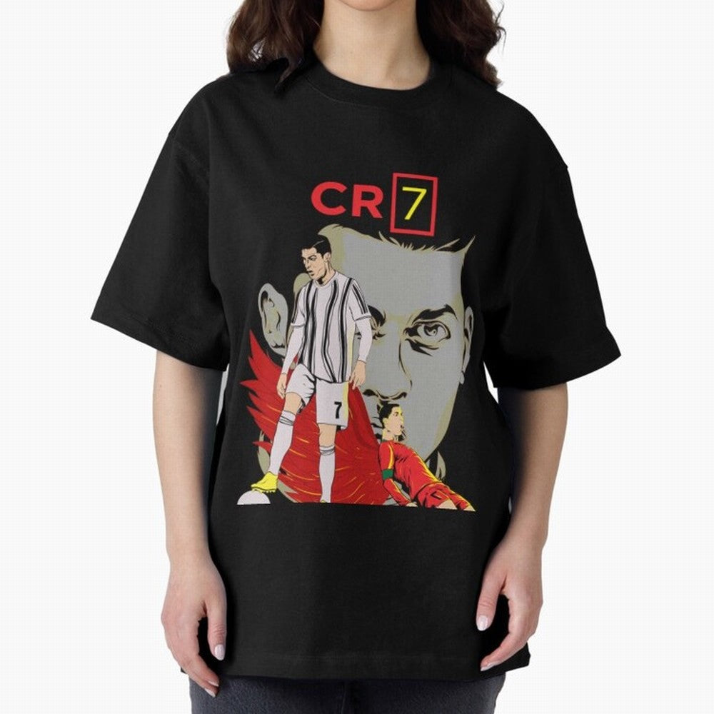 Cristiano Ronaldo Cristiano Ronaldo cr7 Oversized T-Shirt Celebrate Golden Goal Energy in the FIFA World Cup 2026 Group Stage Journey through Haaland and Mbappe Highlights, Netherlands Pride, Classic Soccer Heritage, Championship Pressure, Fan