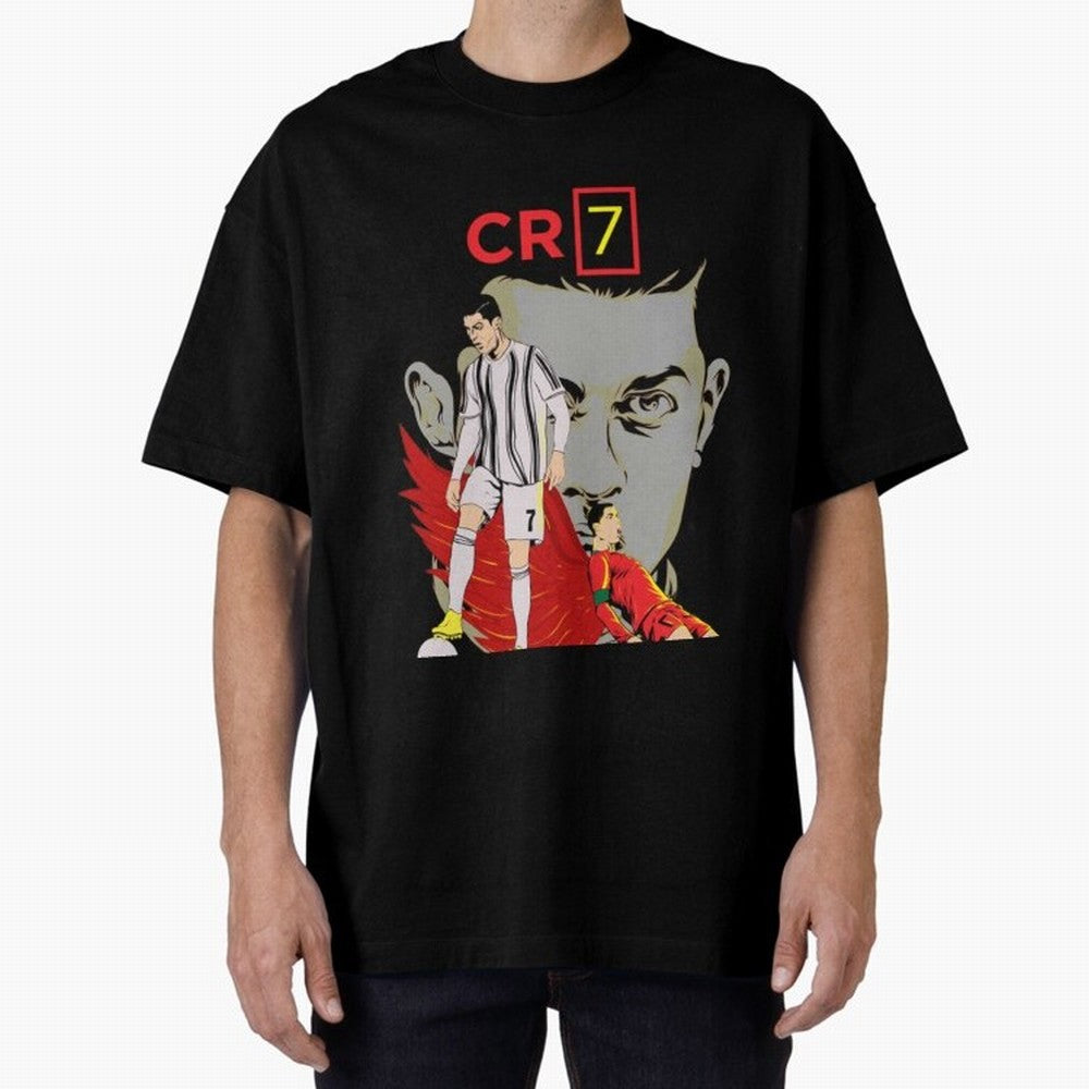 Cristiano Ronaldo Cristiano Ronaldo cr7 Oversized T-Shirt Celebrate Golden Goal Energy in the FIFA World Cup 2026 Group Stage Journey through Haaland and Mbappe Highlights, Netherlands Pride, Classic Soccer Heritage, Championship Pressure, Fan
