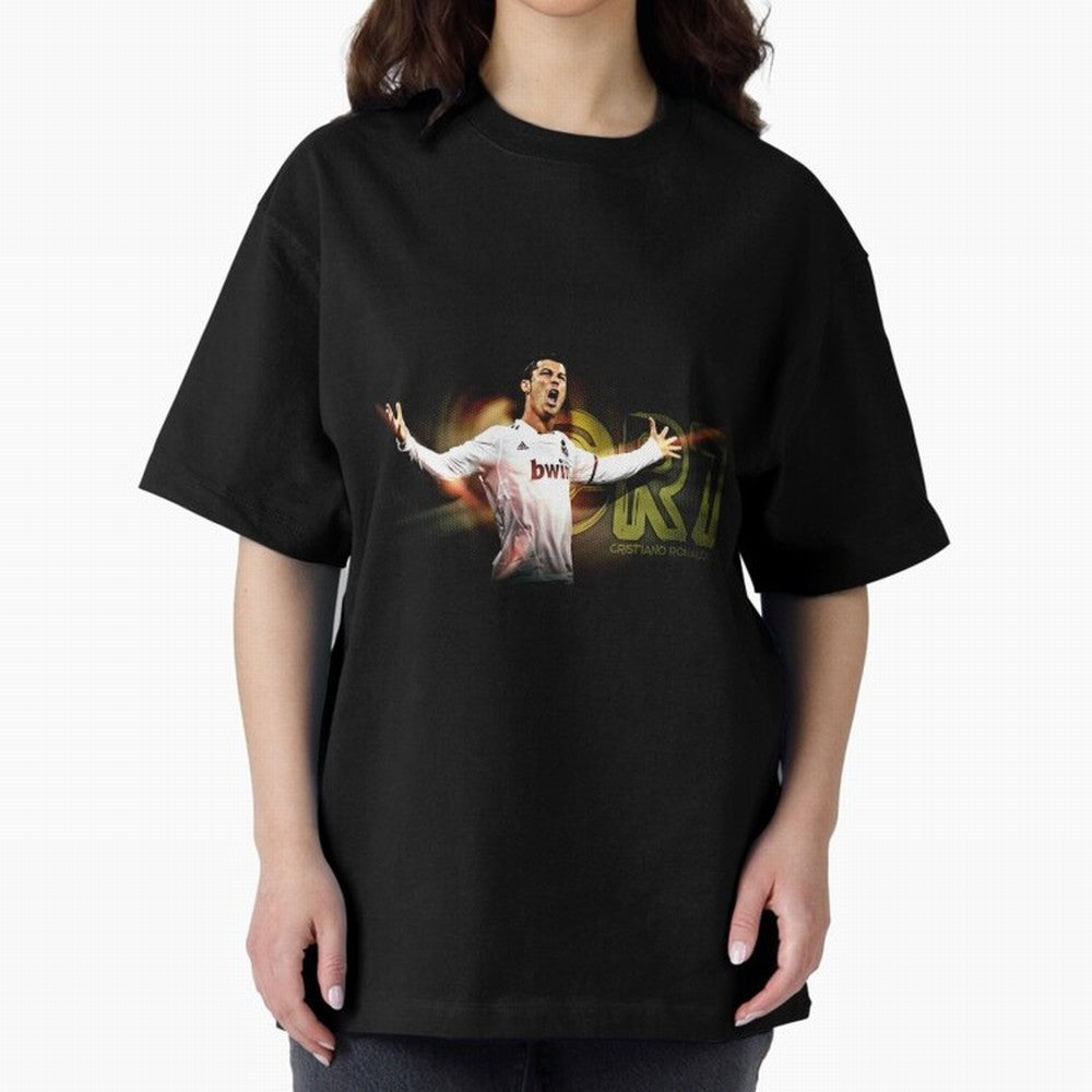 cristiano ronaldo 887 Oversized T-Shirt Spotlight FIFA World Cup 2026 Spirit, Featuring Argentina, France and Brazil, Messi, Worldwide Fan Energy, Dramatic Goals, Stadium Lights and Championship Celebrations; Perfect for People Who Love Argentina,
