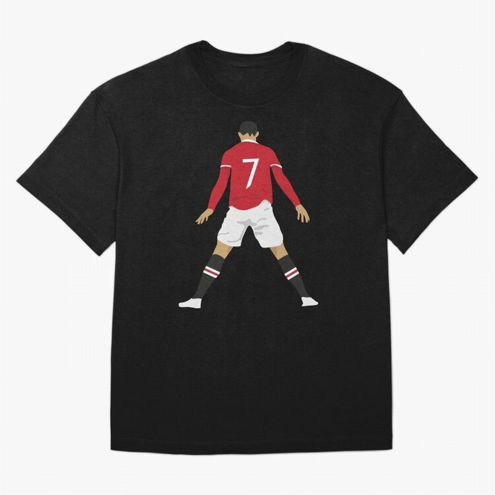 CR7 Man U SIIIIIUUUUUUU (Celebration) Oversized T-Shirt Celebrate Soccer Greatness during Global Football Passion for FIFA World Cup 2026, Filled with Messi, England and Germany, Stadium Chants, National Pride, Trophy Dreams and Unforgettable