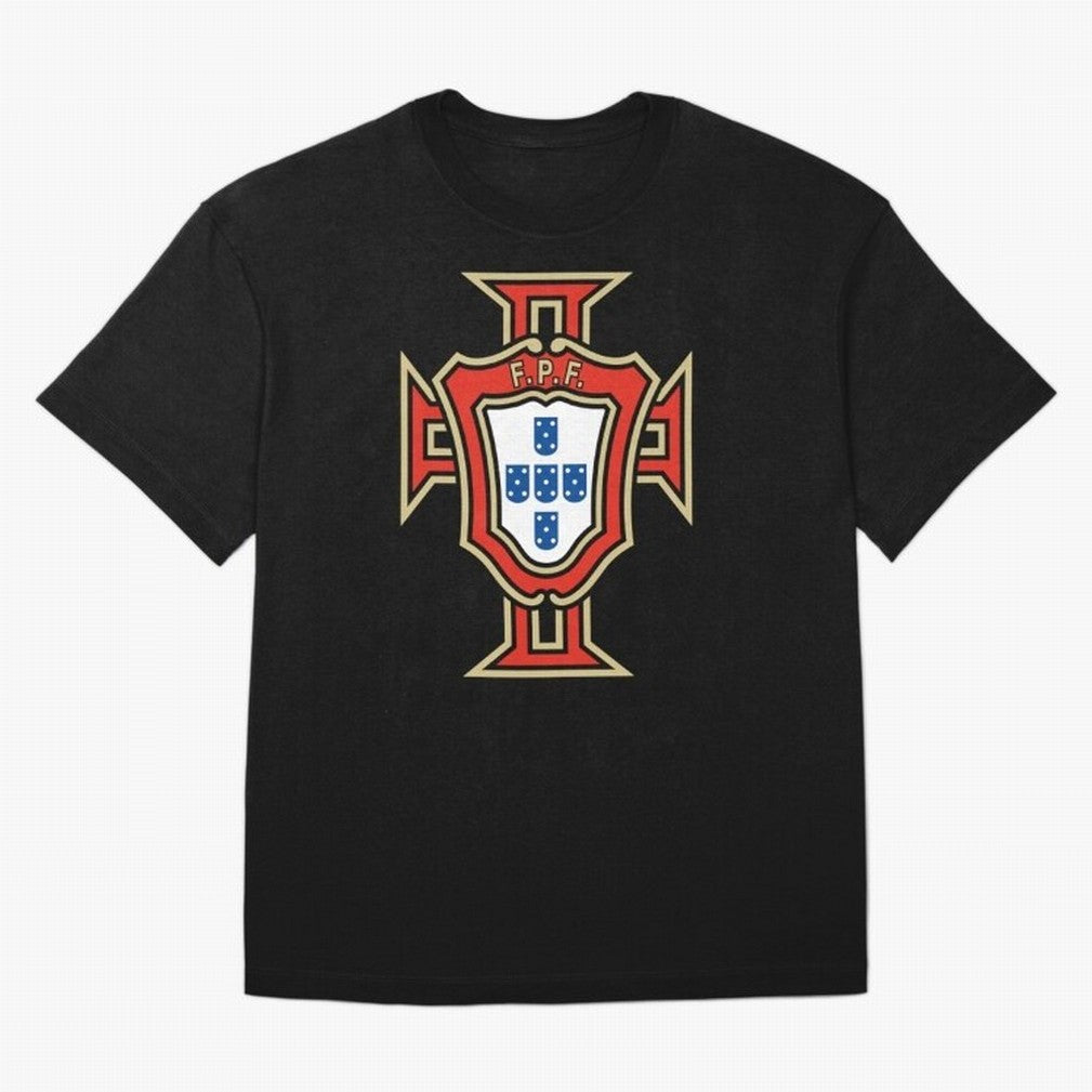 Portugal Soccer Logo Oversized T-Shirt Stand Out with Spirit from Match Day Hype around FIFA World Cup 2026 Group Stage, Messi, CR7 and Mbappe, England, Match Day Excitement, Supporter Culture, Golden Goals and Global Football Passion; Perfect for
