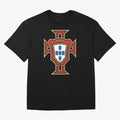 Portugal Soccer Logo Oversized T-Shirt Stand Out with Spirit from Match Day Hype around FIFA World Cup 2026 Group Stage, Messi, CR7 and Mbappe, England, Match Day Excitement, Supporter Culture, Golden Goals and Global Football Passion; Perfect for